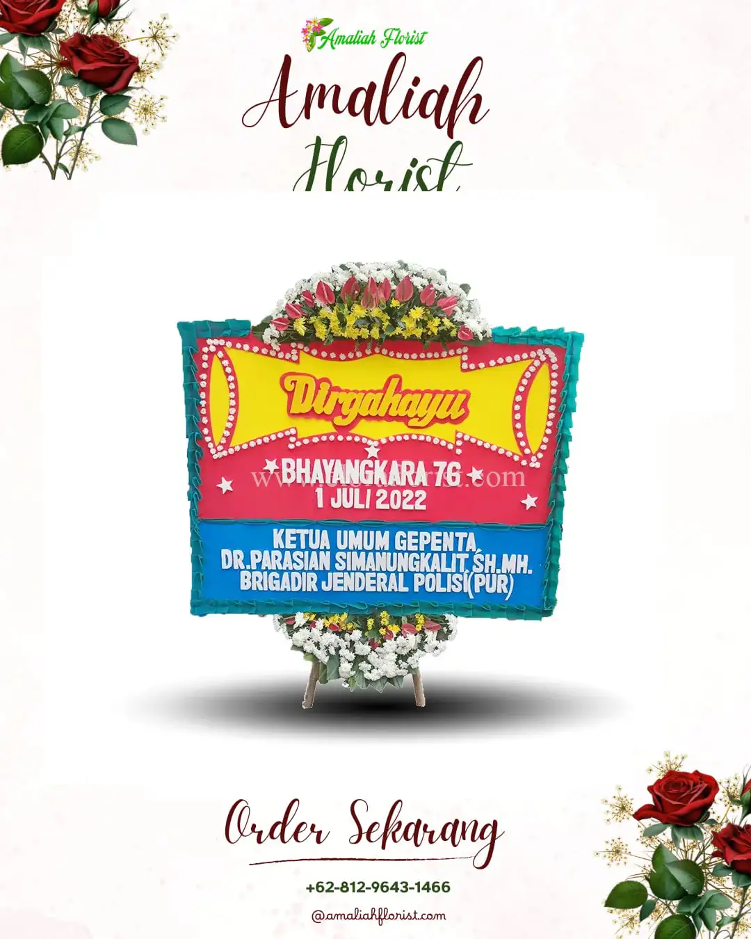 Papan Bunga HUT Ulang Tahun Jebugan